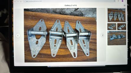 4 Piece Galvanized Steel Door Hinges For Overhead Garage Door