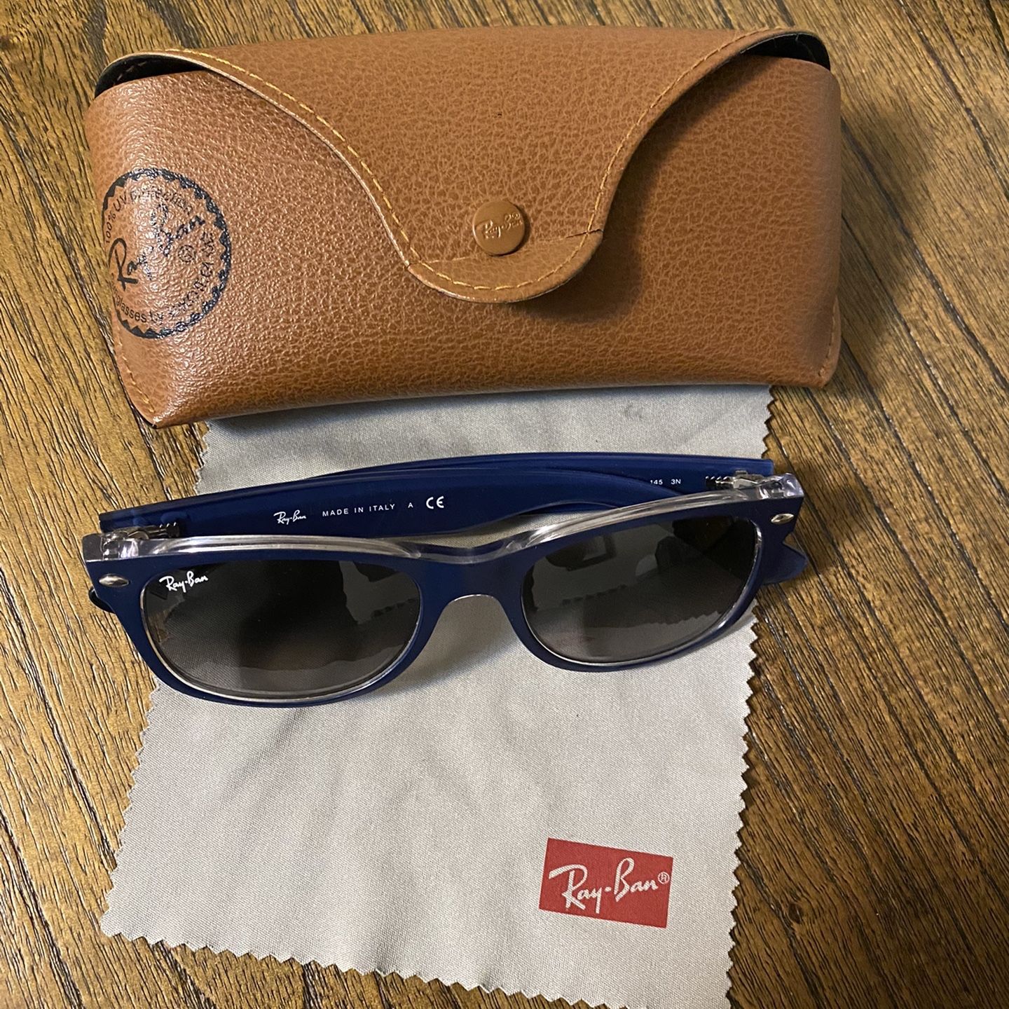 Ray-Ban New Wayfarer Color Mix Navy/Clear (Matte)