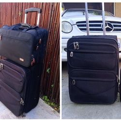 Carry-On Luggage With Large Laptop Briefcase Bag 