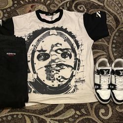 🚨 NEED GONE TODAY –  Full Fit: LV Trainers  (US M 11) + Supreme Jeans (32) + Hellstar Tee (L) – 
