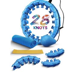 Brand New Weighted Hula Hoop Plus Size– 28 Knots Fit Hula Hoop- Hula Fit- Abdominal Exercise–Workout