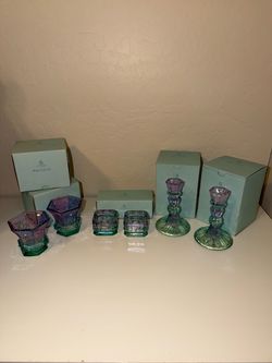Partylite Mardi Gras Tealight Holders, Taper Holders, and Votive Holders