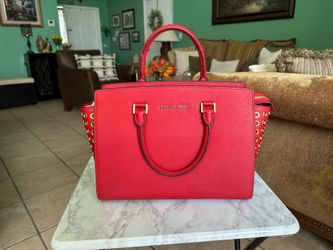 Michael Kors Satchel - Red Canvas Bag - New