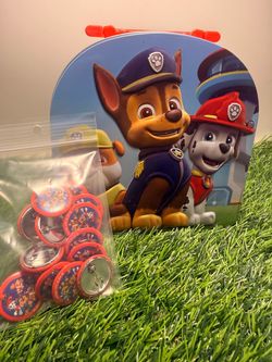 PAW Patrol Tin Lunch Box with 14 Button Pins
