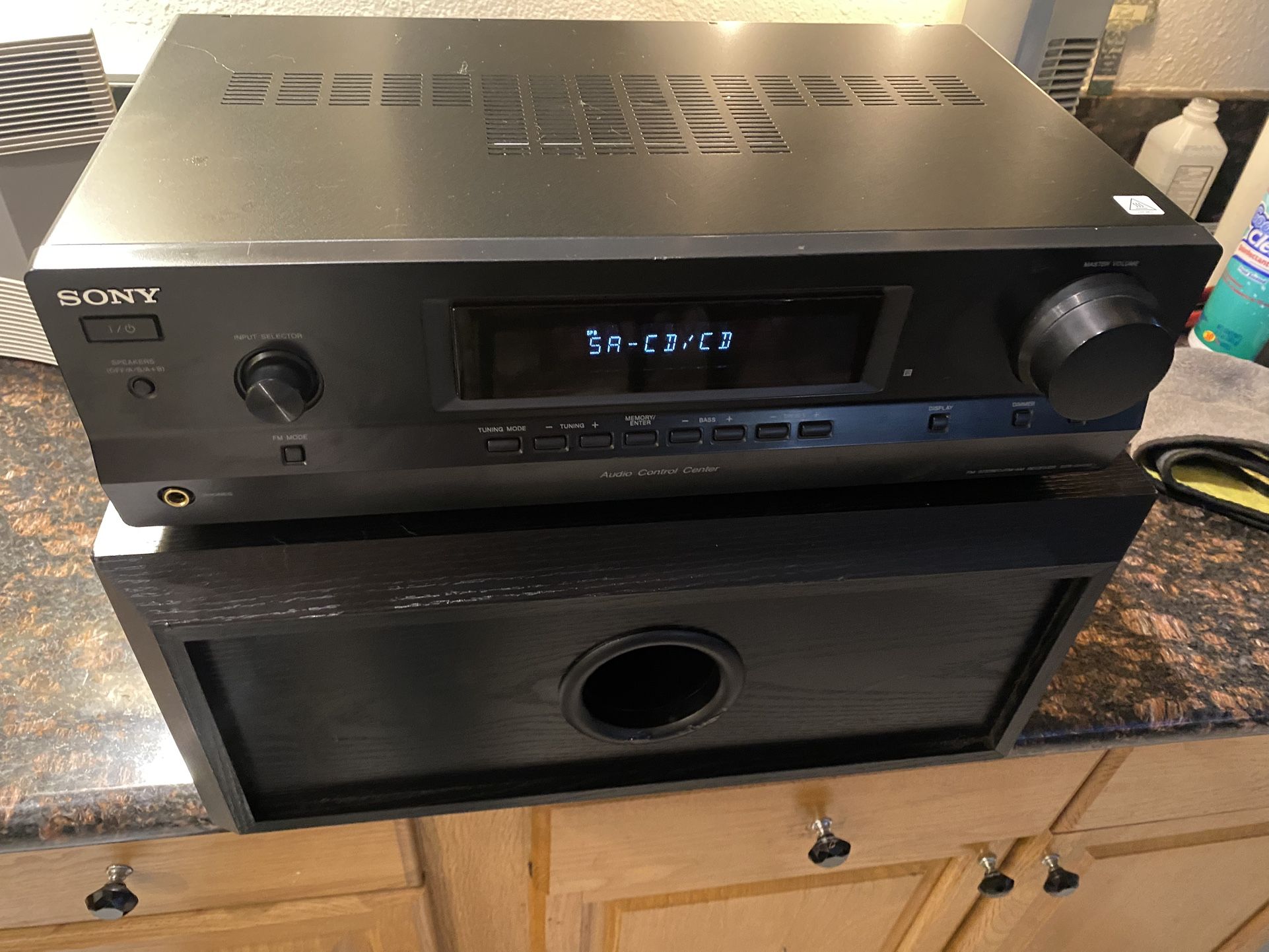 Sony Stereo Amplifier Receiver w/bass module 