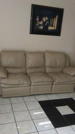 Sofa with love seat reclinable need gone today make offer