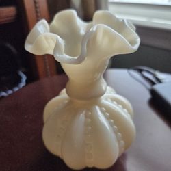 Fenton Melon Vase 