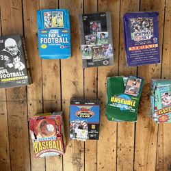 BASEBALL ⚾️ FOOTBALL SPORTS CARDS MINT WAX  Boxes 