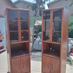 Cool Nice China Shelves Real Wood Glassdoor With Light On Hillside