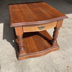 Oak End Table