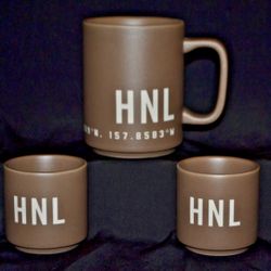 Starbucks Mug & 2 Demi Cups Hawaii Honolulu Reserve Store Limited  Edition NWT