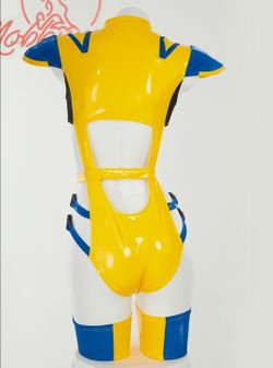 Mobbunny Cosplay Costume Women XL Extra Large Bodysuit with Gloves Mask