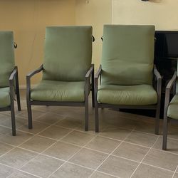 4 Large Reclining Lawn Chairs