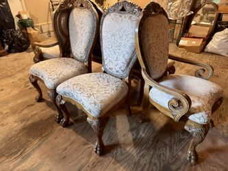 Michael Amini AICO Rococo Revival Dining Chairs - Set Of 6 ( 2 Armchairs, 4 Side Chairs)