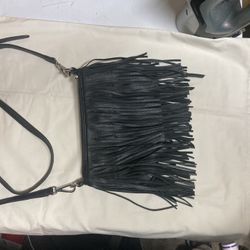 Banana Republic Synthetic Leather Fringe Purse