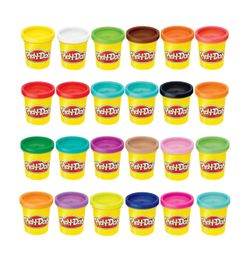 Play-Doh Modeling Compound 24-Pack Case of Colors, Non-Toxic, 3 Oz Cans of Assort. Colors, 