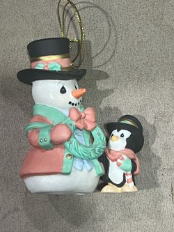 Precious Moments All Decked Out For the Holidays 2014 Snowman Ornament #141023