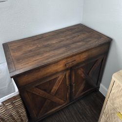 Desk and Cabinet