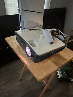 PS5 and projector set