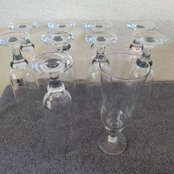 Crate And Barrel Pilsner Glasses 