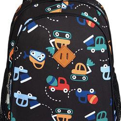 JinBeryl Toddler Backpack for Boys, 12 Inch Kids Dinosaur Backpack for Preschool or Kindergarten, Black