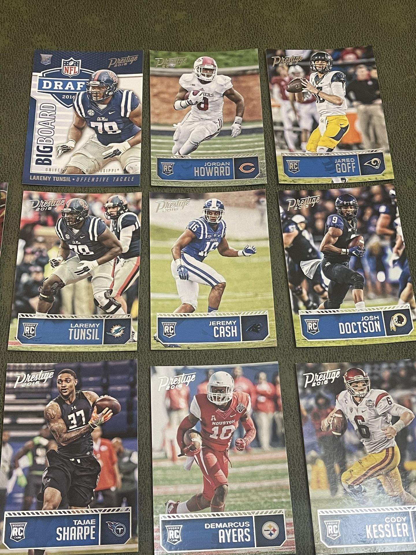 Lot Of 10 2016 Prestige Football Rookie Lot