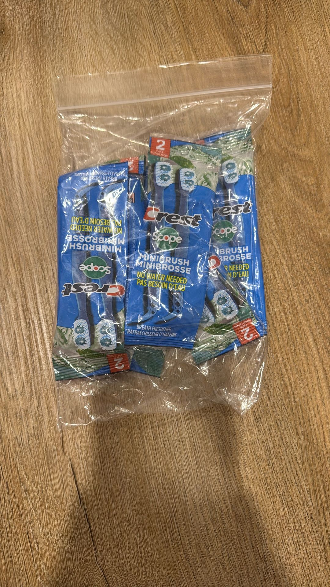 Crest Scope Minibrush No Water Needed - 6 Pack