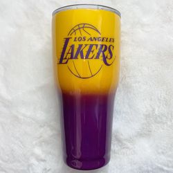 Custom 30 oz Lakers tumbler