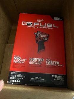 BRAND NEW Milwaukee M12 FUEL 1/2" Stubby Impact Wrench