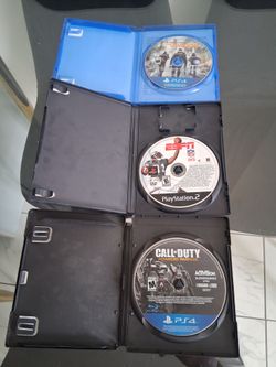 2 ps4 games and 1 ps2 game