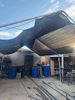 Metal for tarp