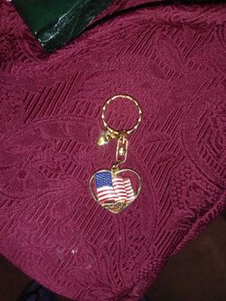 Key Rings Patriotic With A Heart