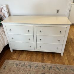 White 6 Drawer Dresser