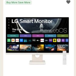 LG Monitor inteligente 32SR50F-B Pantalla IPS FHD de 32 pulgadas (1920 x 1080), webOS 23, HDR 10, altavoces integrados x2, AirPlay 2, pantalla compart