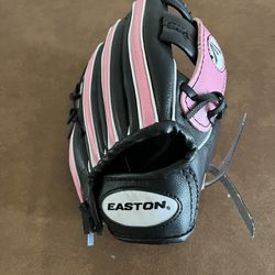 Easton Girls Pink & Black Baseball Glove