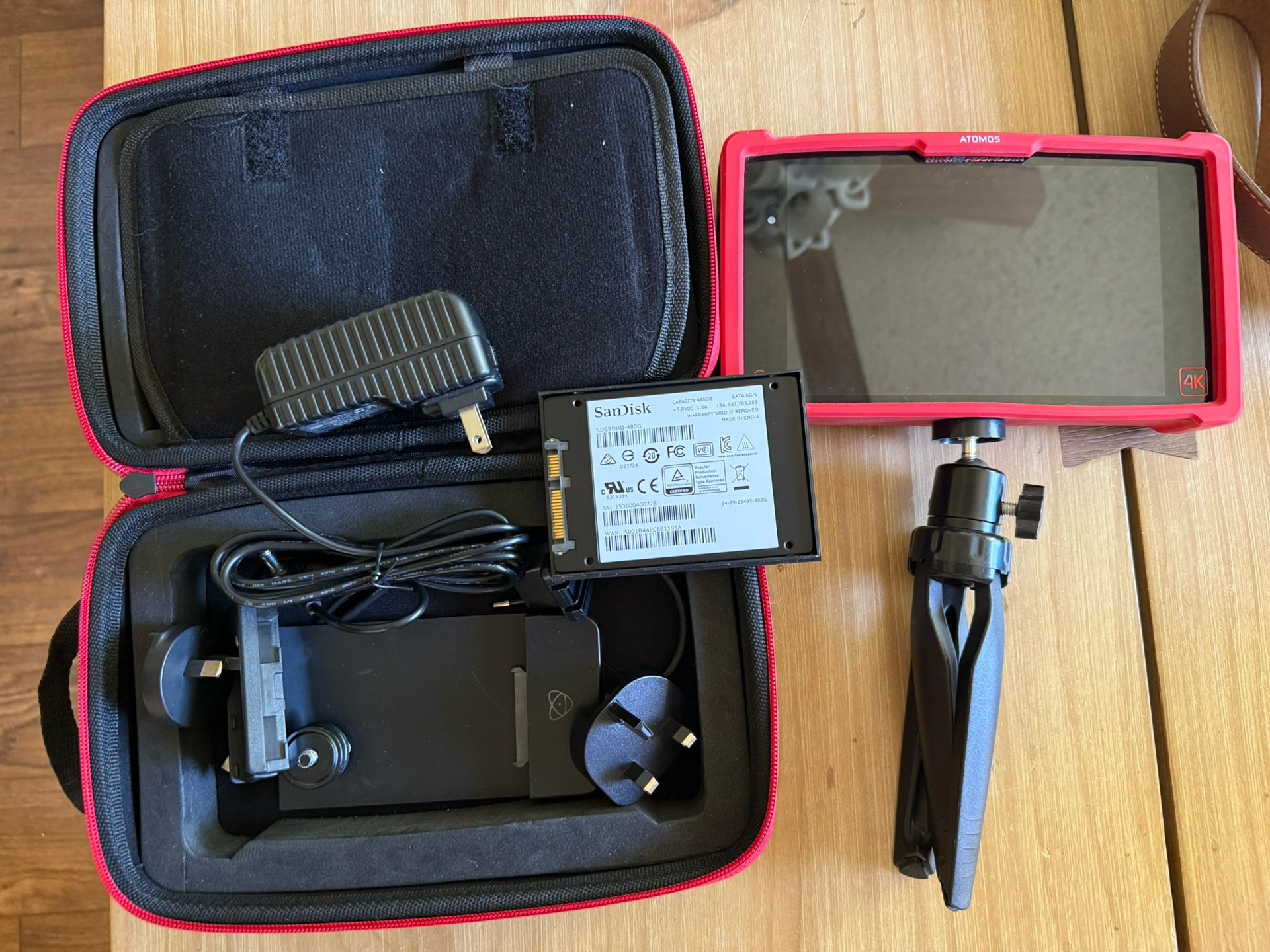 Atomos Ninja Assassin 4K HDMI Recorder and 7" Monitor With 480gb Sandisk SSD