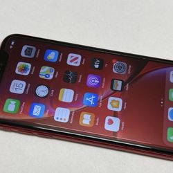LIKE NEW, EXCELLENT UNLOCKED IPhone XR RED, 64GB Works With ANY COMPANY.   Tmobile, Metro Pcs, Att, Cricket, Verizon and international. Comes with cha