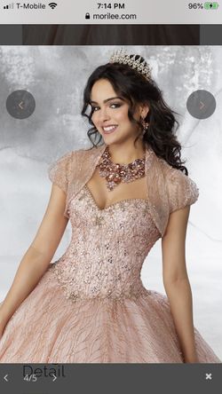Quinceañera dress with cape