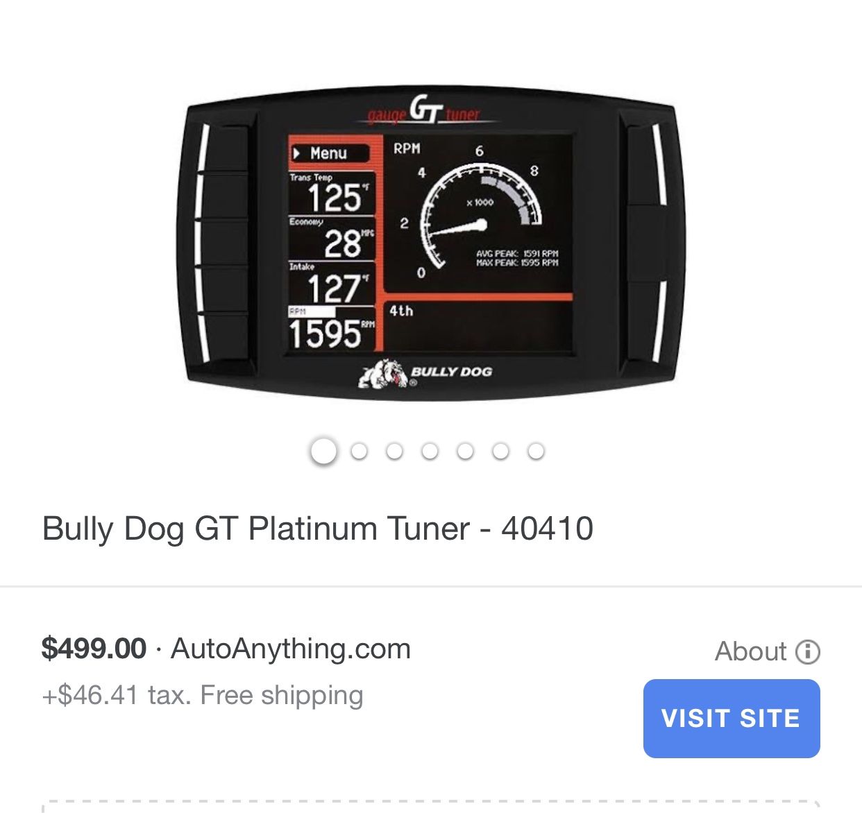 Bully Dog GT Platinum Tuner - 40410