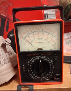 Triplett Model 60 Type 2 Suspension Analog Multimeter VOM Orange US-TVA Read