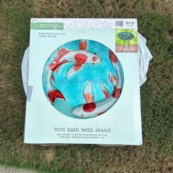 Bird Bath  With Stand $20