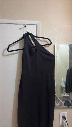 Black one sleeve body suit