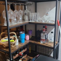 L  Corner Wine Rack, Large.