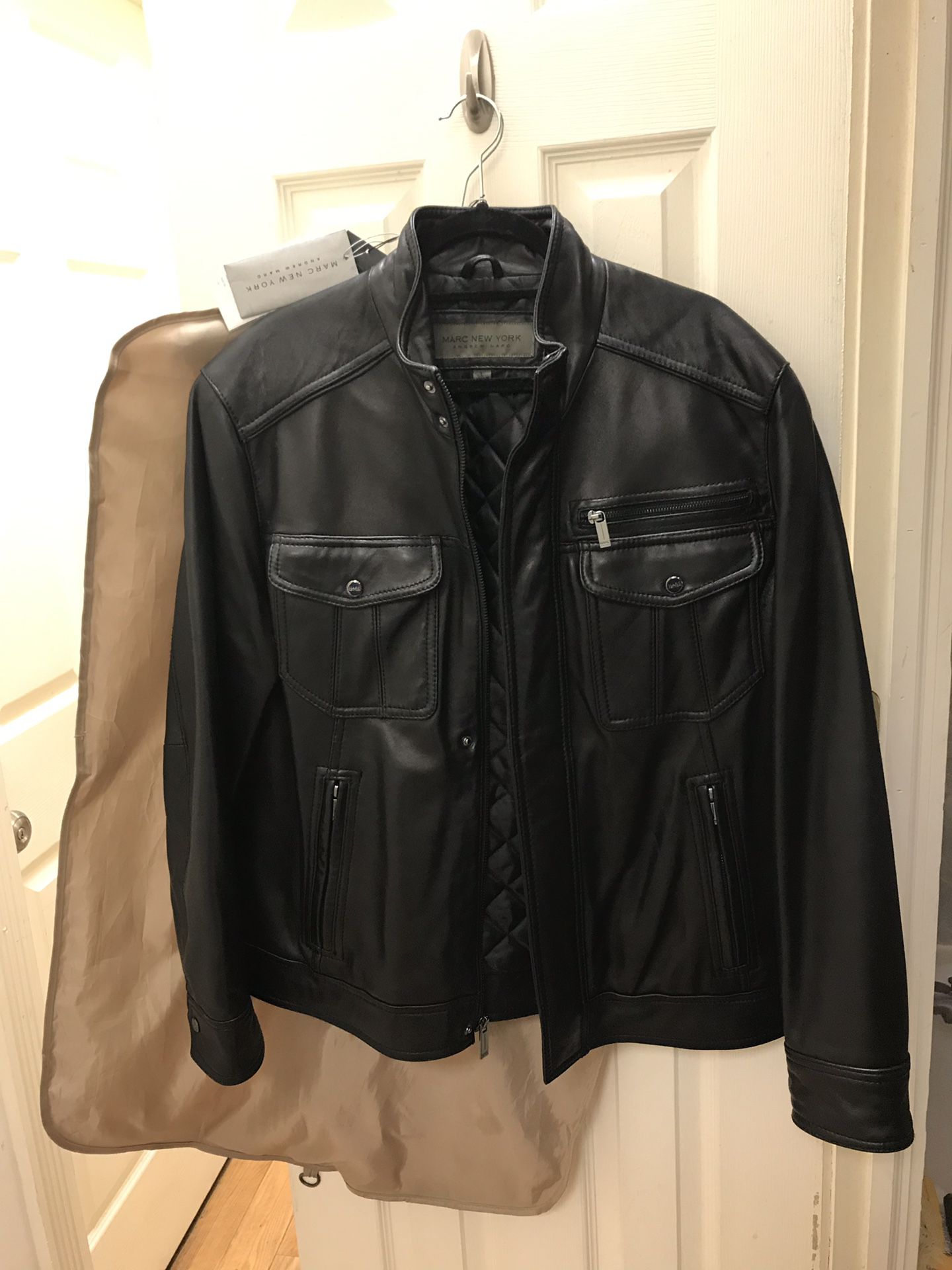 Butter Soft Motorcycle Leather Jacket by Andrew Marc