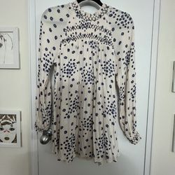 Free People Pink/Blue Floral Mini Dress Size XS