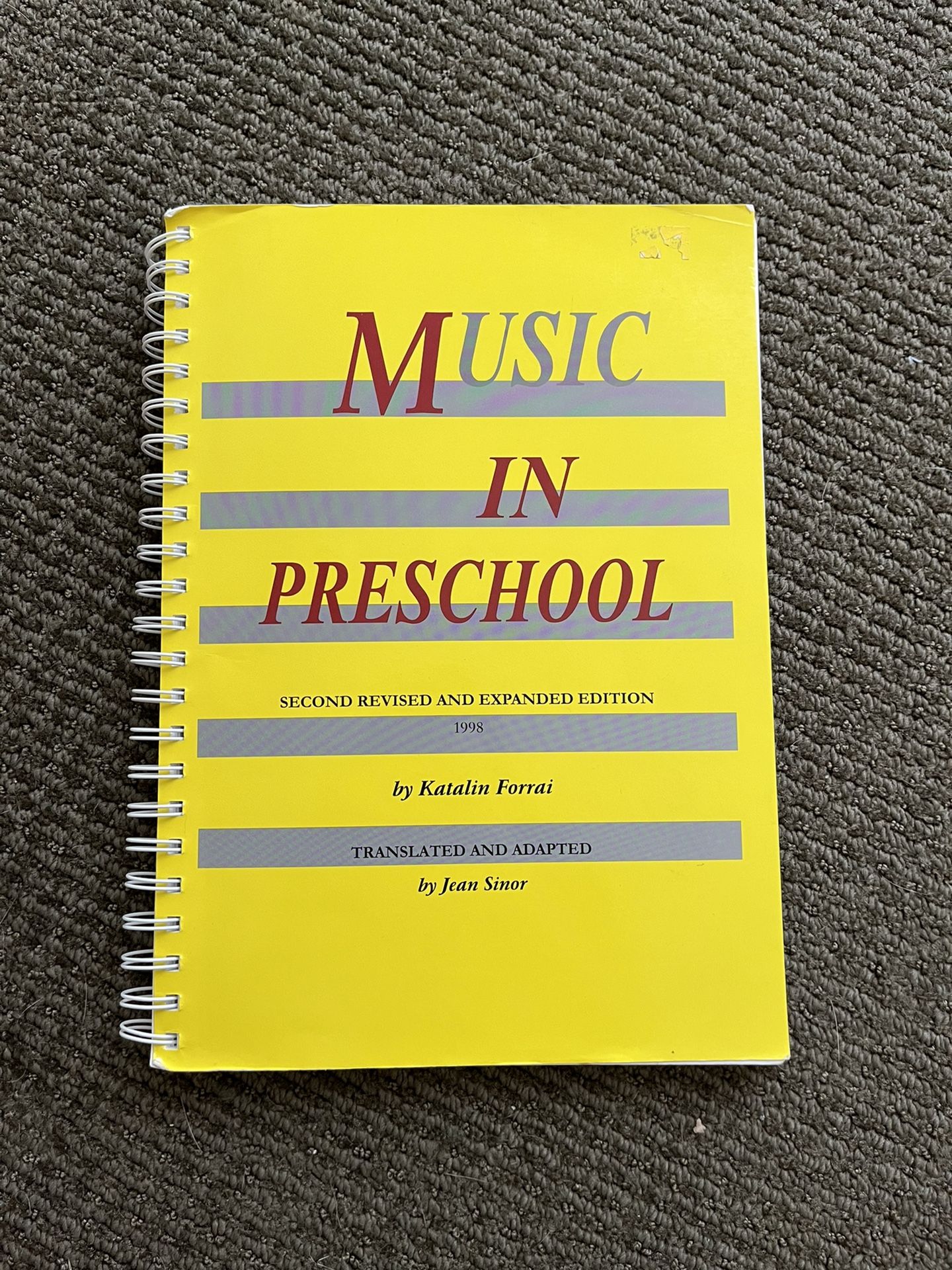 Music In Preschool by Katalin Forrai 