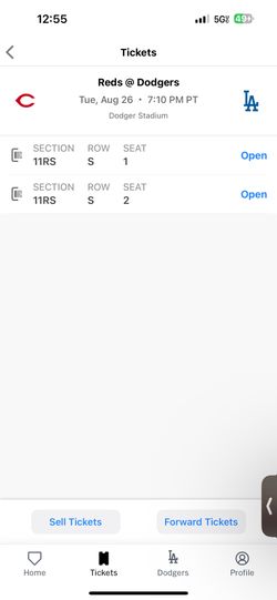 Dodger Tickets 8/26