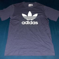 Adidas Originals Trefoil Logo Navy Blue Short Sleeve T Shirt