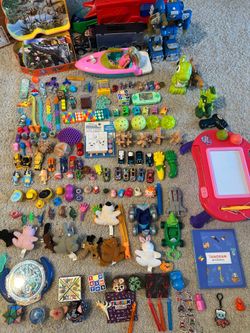 All kind of toys, small toys, educational toys for kids, for boy