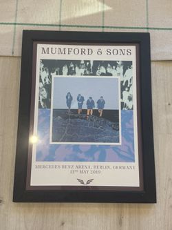 Mumford and Sons Delta Tour Poster Berlin